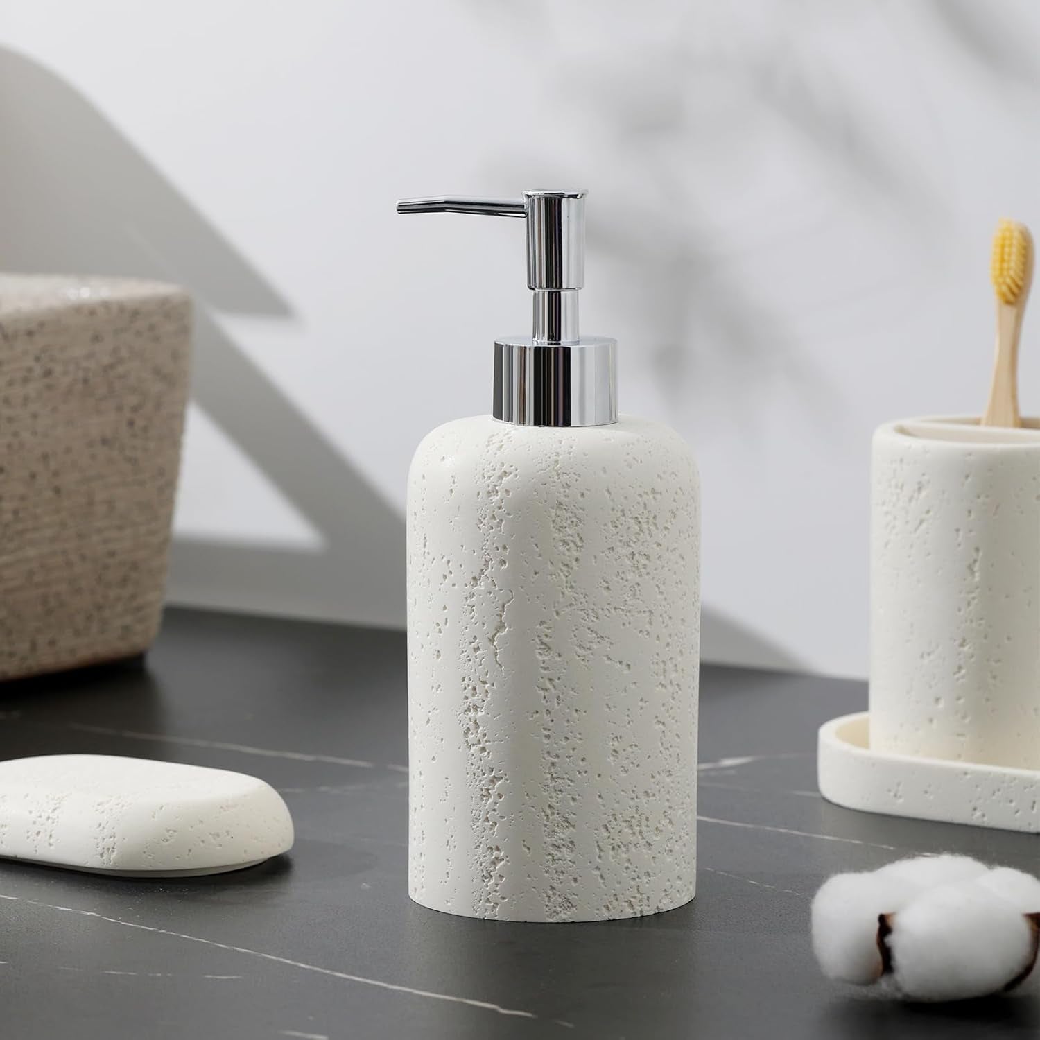 Charming Dahlia Modern Bathroom Essentials Set