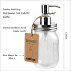 Charming Dahlia Mason Apothecary Bathroom Set (4 Pack)