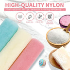 African Net Sponge (3Pcs Pink, Beige, Green)
