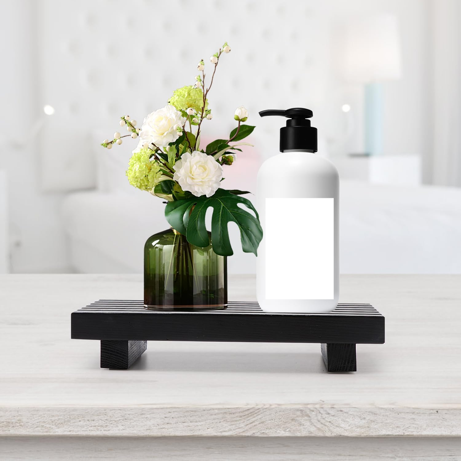 Dahlia Woodland Waterproof Vanity Pedestal Tray