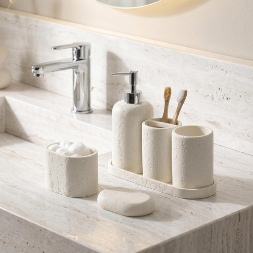 Charming Dahlia Modern Bathroom Essentials Set