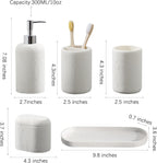 Charming Dahlia Modern Bathroom Essentials Set
