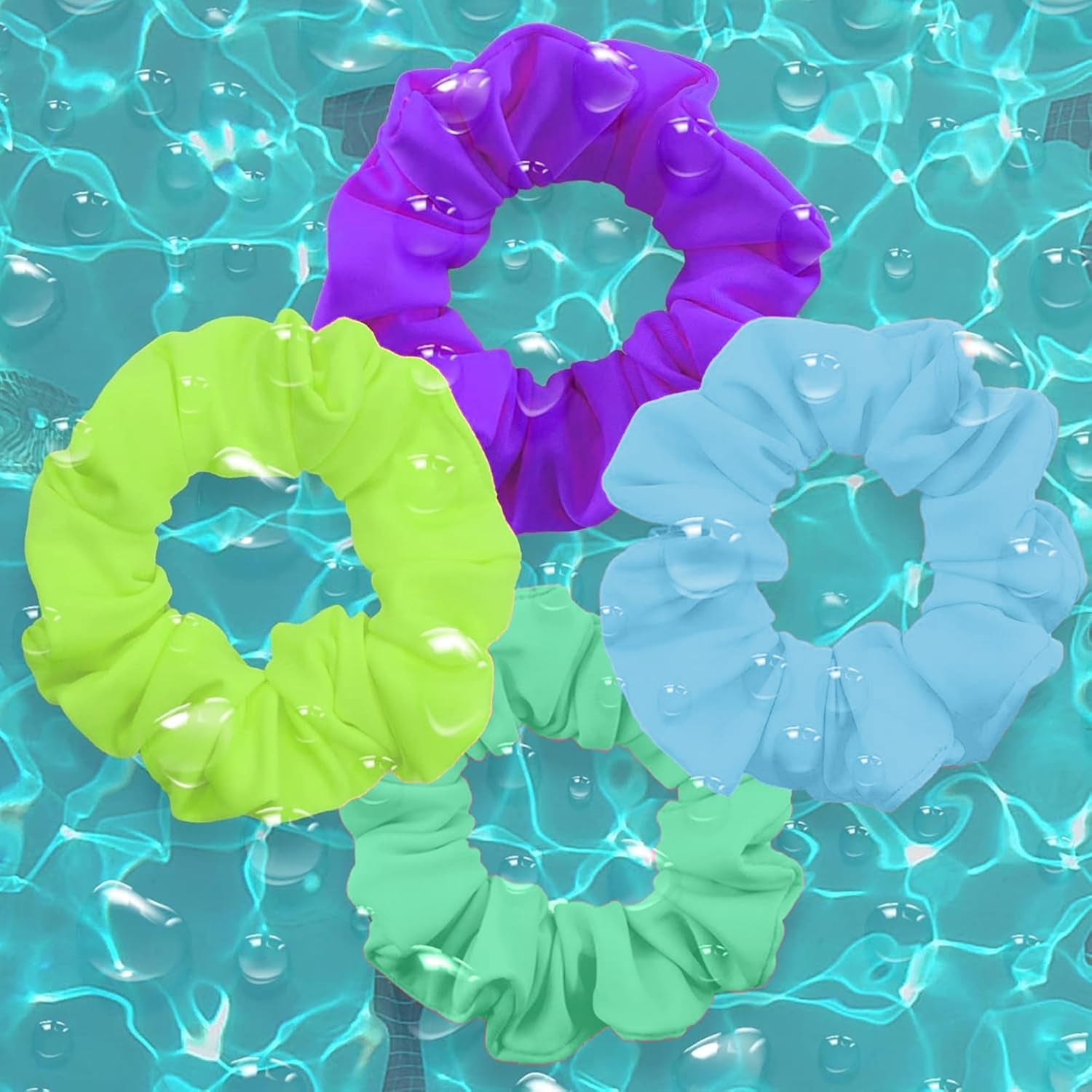 Dahlia Luxe Water-Resistant Hair Ties