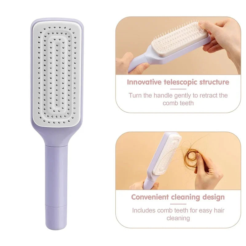 Dahlia Glide Self-Clean Hairbrush