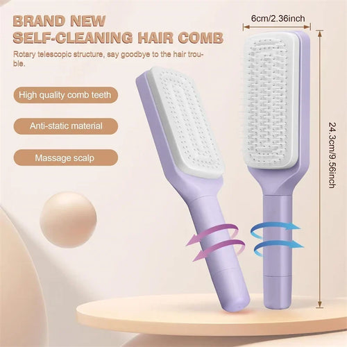Dahlia Glide Self-Clean Hairbrush