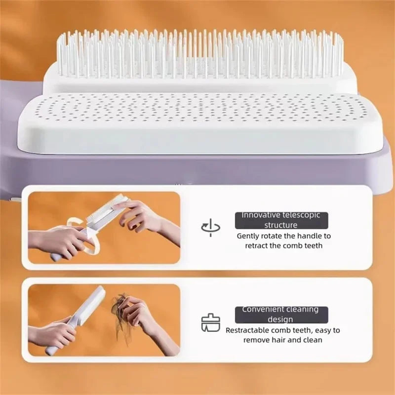Dahlia Glide Self-Clean Hairbrush