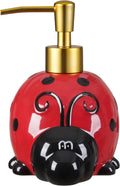Charming Dahlia Ladybug Ceramic Dispenser