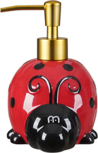 Charming Dahlia Ladybug Ceramic Dispenser