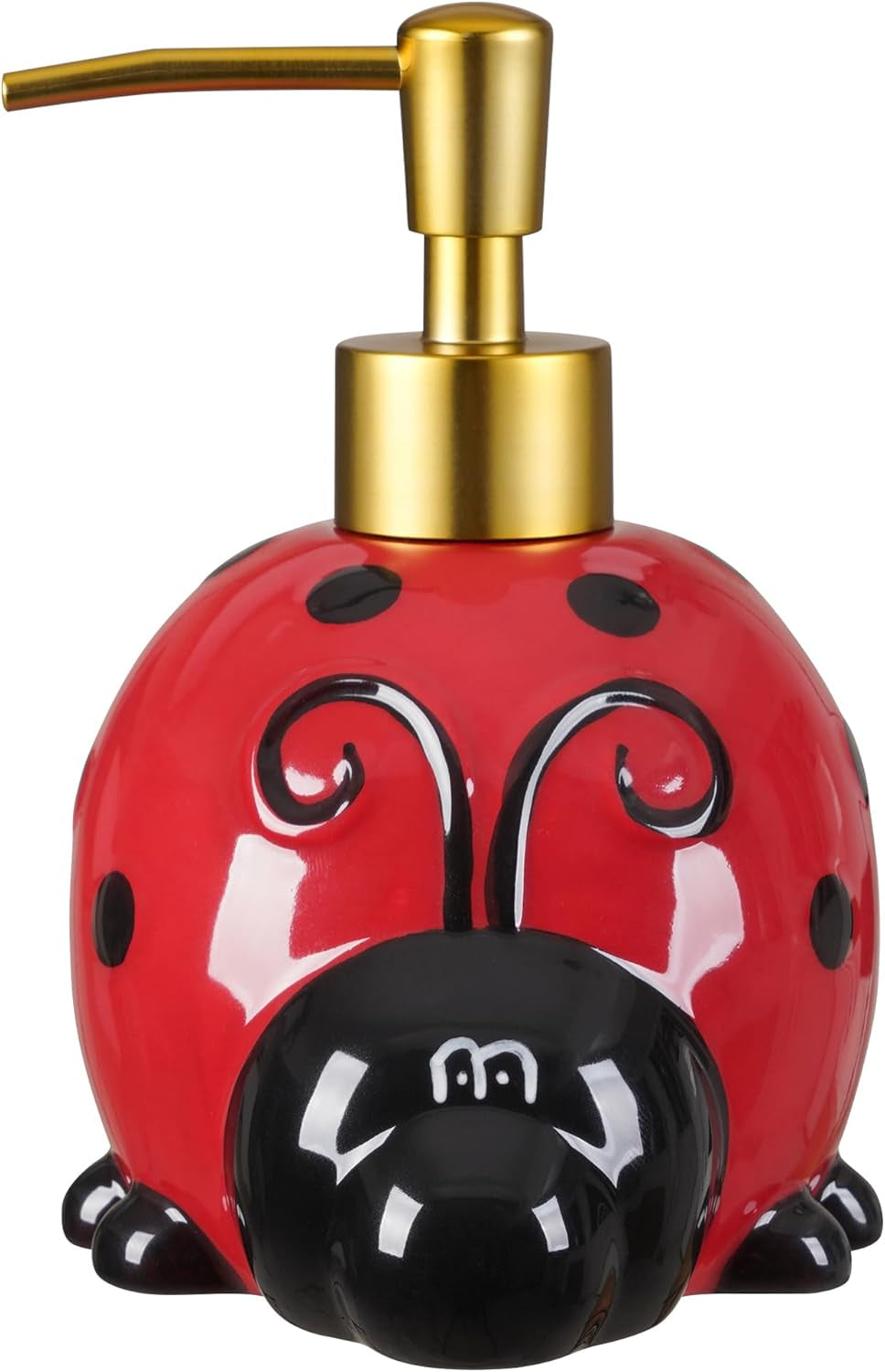 Charming Dahlia Ladybug Ceramic Dispenser