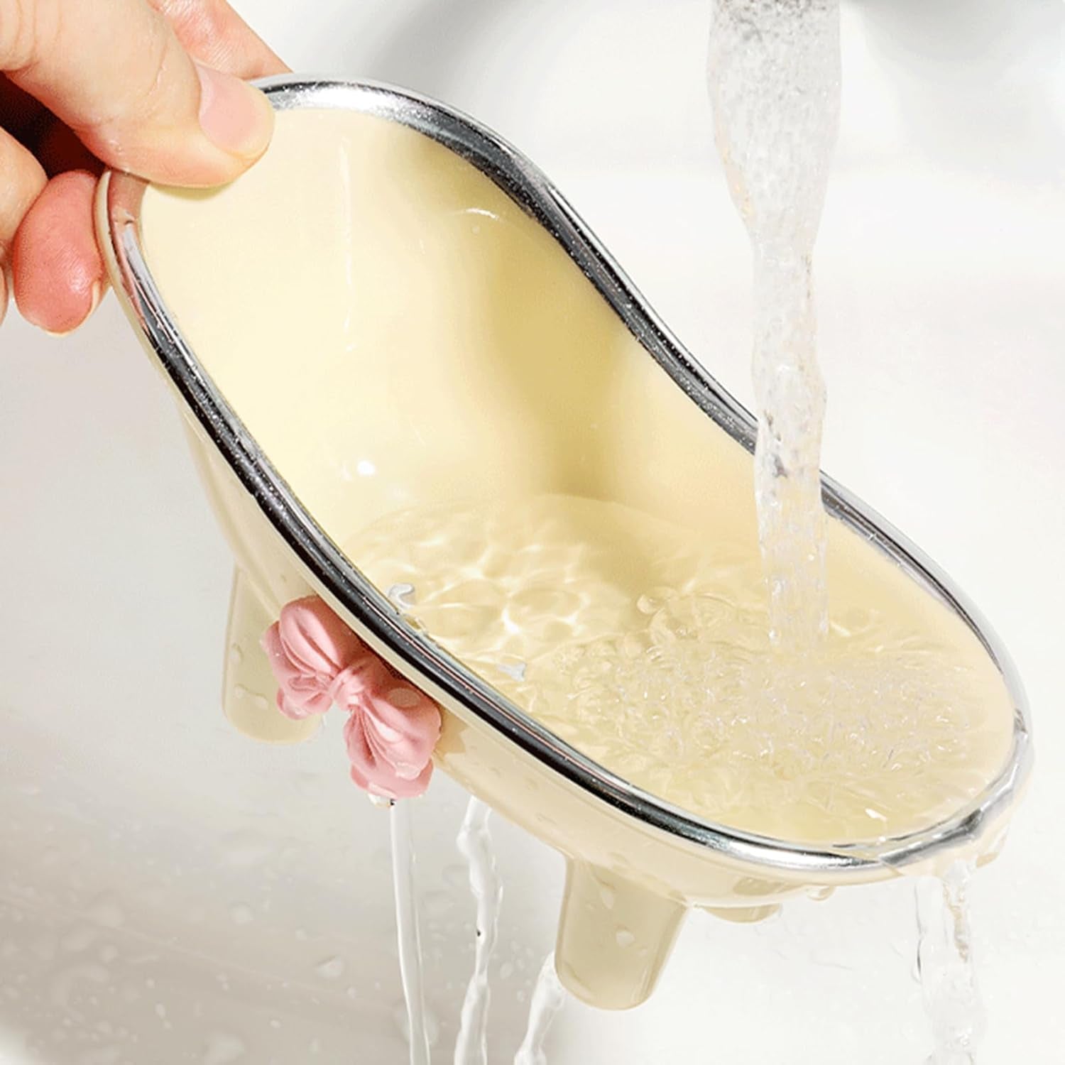 Dahlia Mini Bathtub Decor Soap & Beauty Tray
