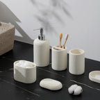 Charming Dahlia Modern Bathroom Essentials Set
