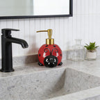 Charming Dahlia Ladybug Ceramic Dispenser