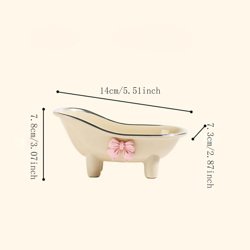 Dahlia Mini Bathtub Decor Soap & Beauty Tray